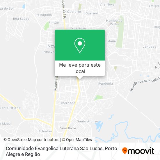Comunidade Evangélica Luterana São Lucas mapa