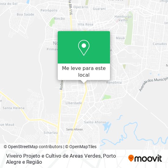 Viveiro Projeto e Cultivo de Areas Verdes mapa