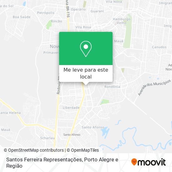 Santos Ferreira Representações mapa