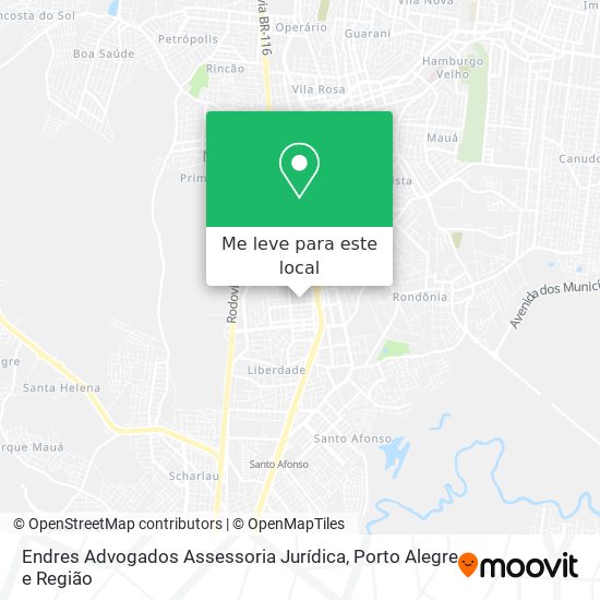 Endres Advogados Assessoria Jurídica mapa