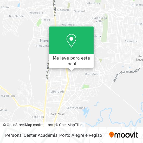 Personal Center Academia mapa