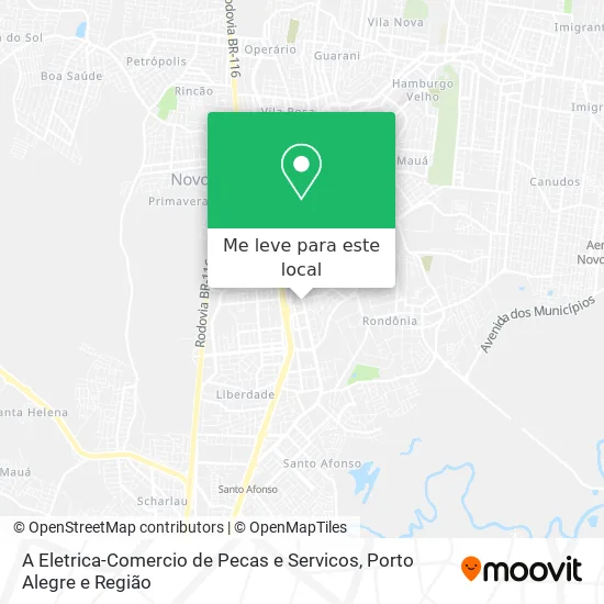 A Eletrica-Comercio de Pecas e Servicos mapa