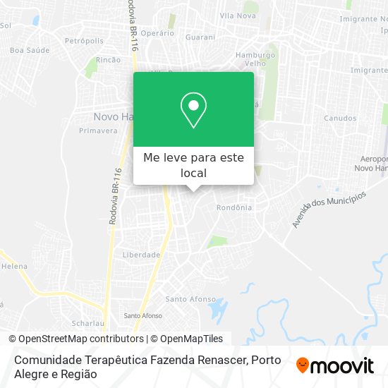 Comunidade Terapêutica Fazenda Renascer mapa