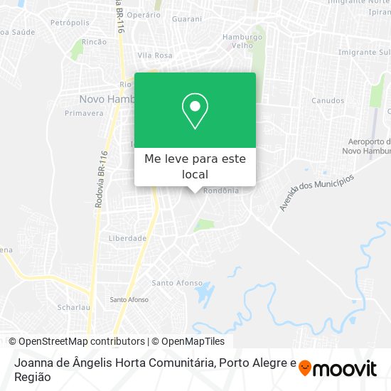 Joanna de Ângelis Horta Comunitária mapa