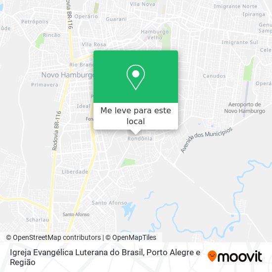 Igreja Evangélica Luterana do Brasil mapa