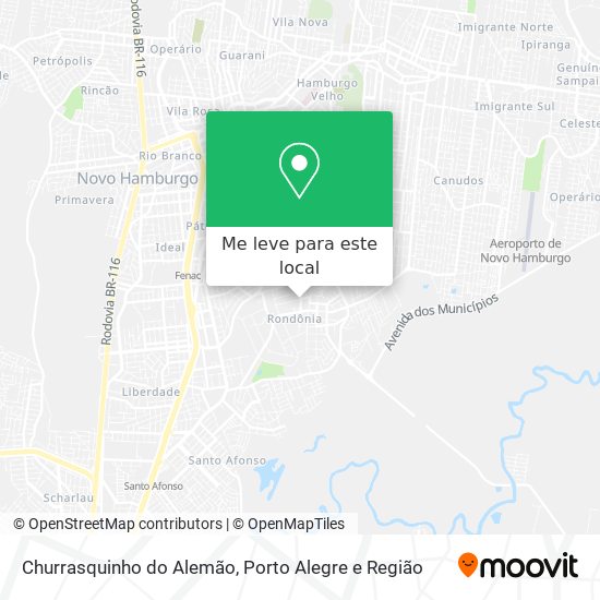Churrasquinho do Alemão mapa