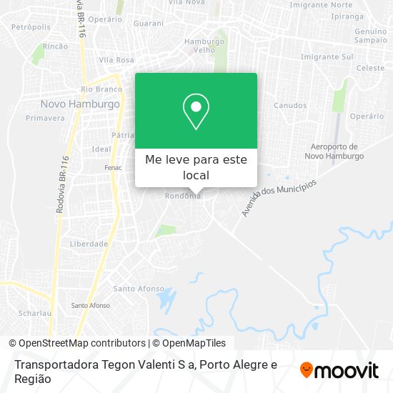 Transportadora Tegon Valenti S a mapa