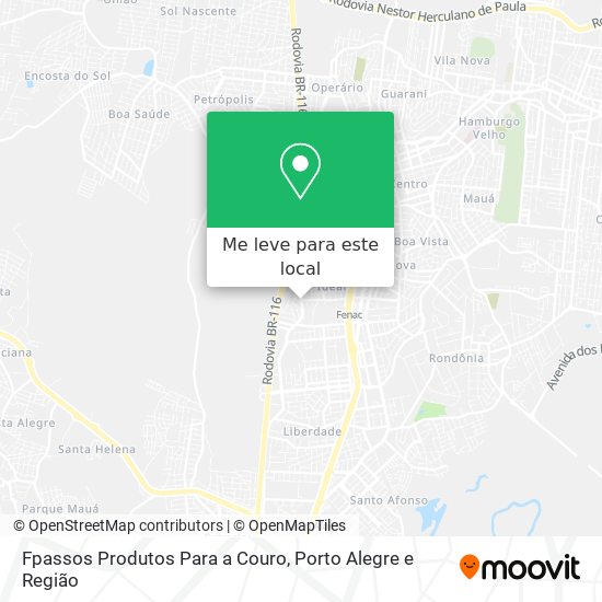 Fpassos Produtos Para a Couro mapa