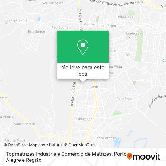 Topmatrizes Industria e Comercio de Matrizes mapa