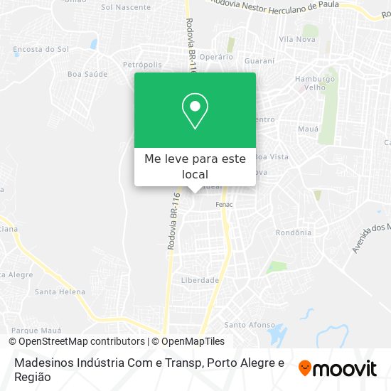 Madesinos Indústria Com e Transp mapa