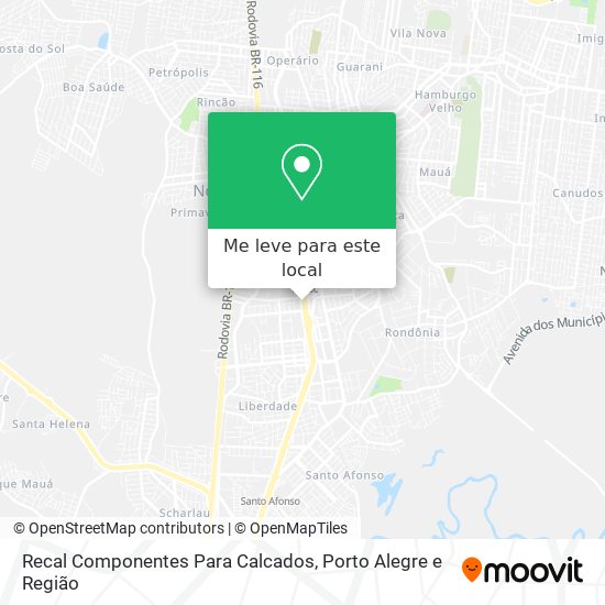 Recal Componentes Para Calcados mapa