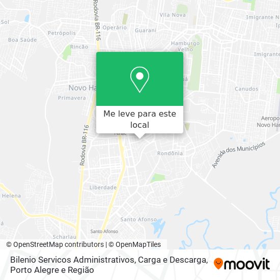 Bilenio Servicos Administrativos, Carga e Descarga mapa