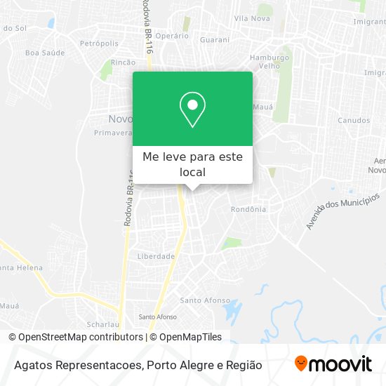 Agatos Representacoes mapa