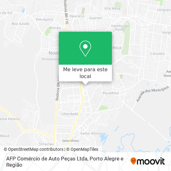 AFP Comércio de Auto Peças Ltda mapa