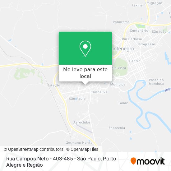 Rua Campos Neto - 403-485 - São Paulo mapa