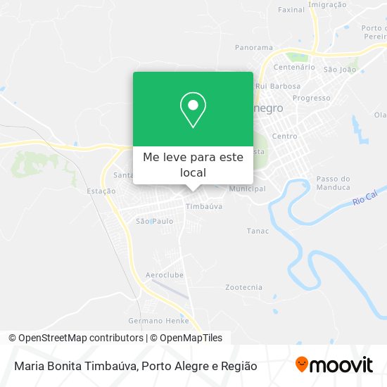 Maria Bonita Timbaúva mapa