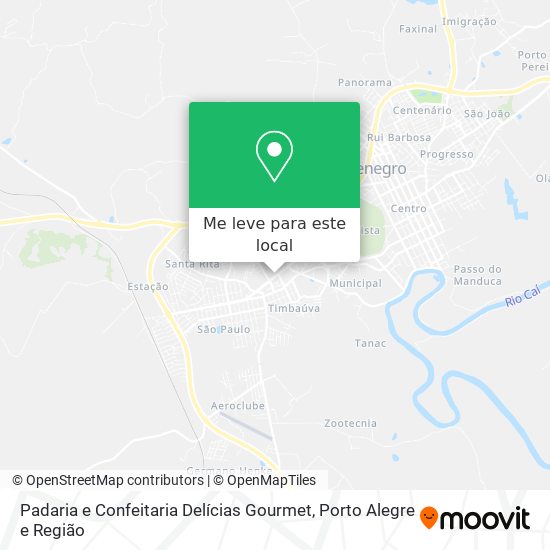 Padaria e Confeitaria Delícias Gourmet mapa