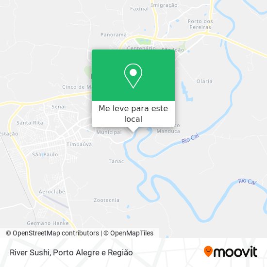 River Sushi mapa