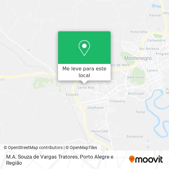 M.A. Souza de Vargas Tratores mapa