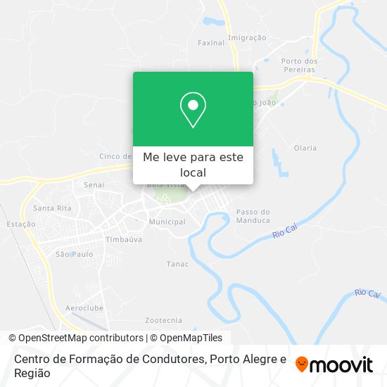 Centro de Formação de Condutores mapa