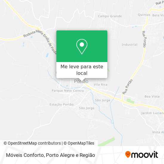 Móveis Conforto mapa