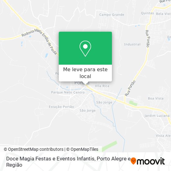 Doce Magia Festas e Eventos Infantis mapa