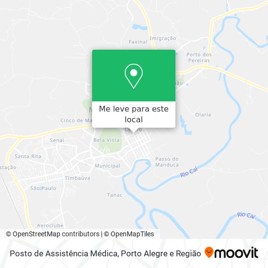 Posto de Assistência Médica mapa