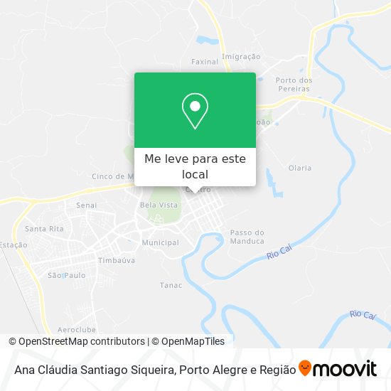 Ana Cláudia Santiago Siqueira mapa