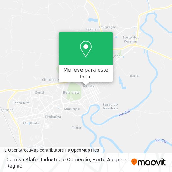 Camisa Klafer Indústria e Comércio mapa