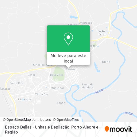 Espaço Dellas - Unhas e Depilação mapa