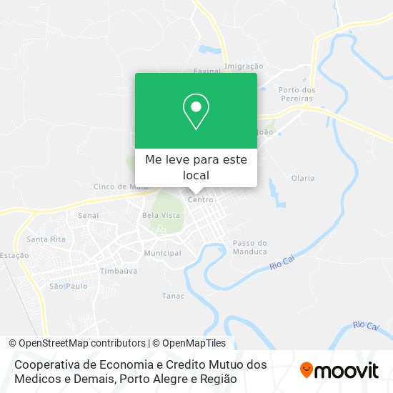 Cooperativa de Economia e Credito Mutuo dos Medicos e Demais mapa