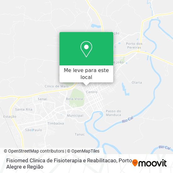 Fisiomed Clinica de Fisioterapia e Reabilitacao mapa