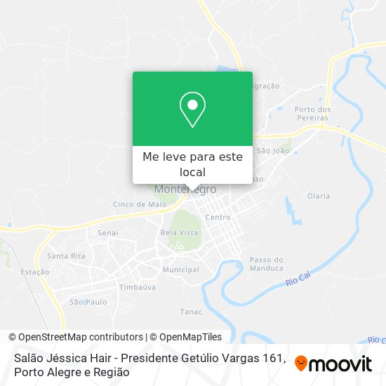 Salão Jéssica Hair - Presidente Getúlio Vargas 161 mapa