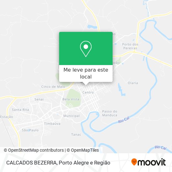 CALCADOS BEZERRA mapa