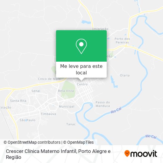 Crescer Clínica Materno Infantil mapa