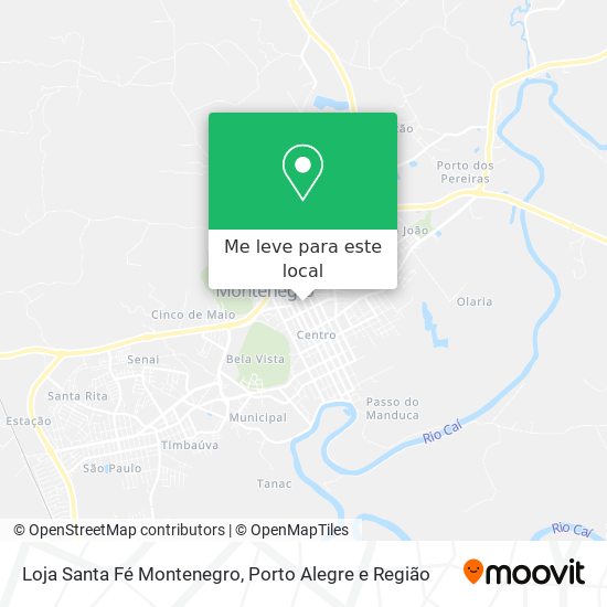 Loja Santa Fé Montenegro mapa