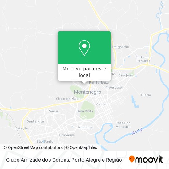 Clube Amizade dos Coroas mapa