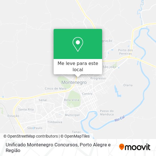 Unificado Montenegro Concursos mapa