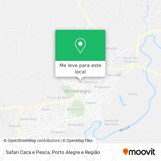 Safari Caca e Pesca mapa