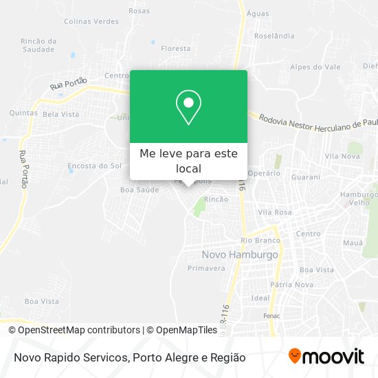 Novo Rapido Servicos mapa