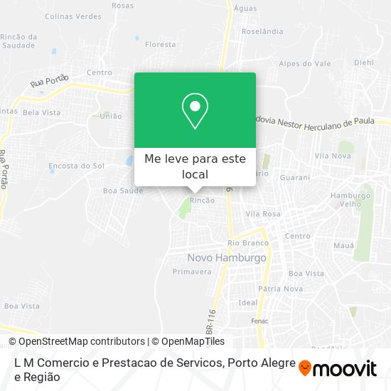 L M Comercio e Prestacao de Servicos mapa