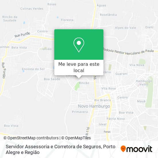 Servidor Assessoria e Corretora de Seguros mapa