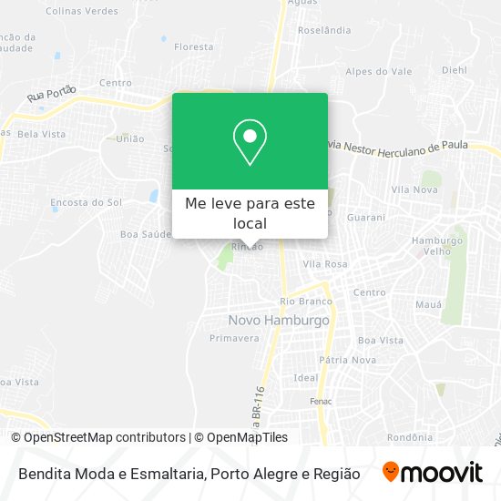 Bendita Moda e Esmaltaria mapa