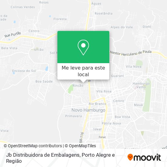 Jb Distribuidora de Embalagens mapa