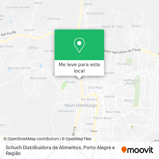 Schuch Distribuidora de Alimentos mapa