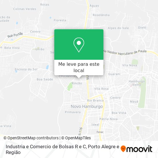 Industria e Comercio de Bolsas R e C mapa