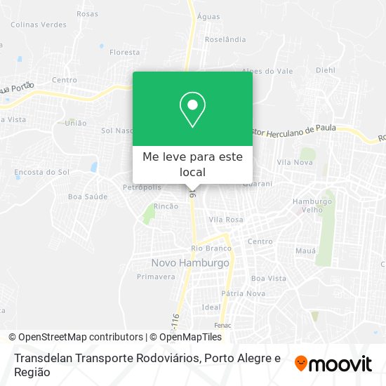 Transdelan Transporte Rodoviários mapa