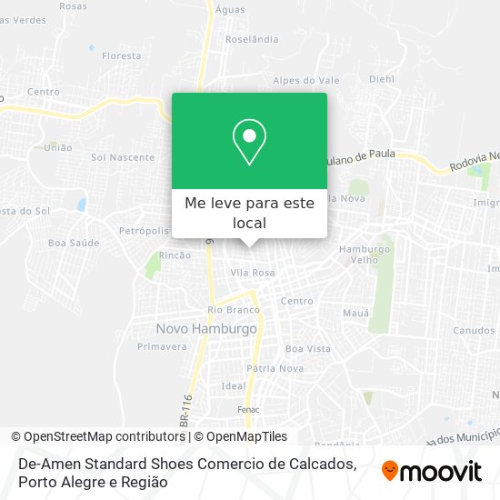 De-Amen Standard Shoes Comercio de Calcados mapa