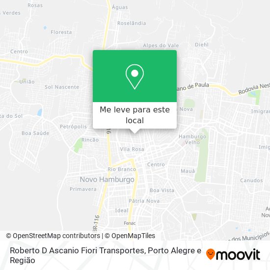 Roberto D Ascanio Fiori Transportes mapa