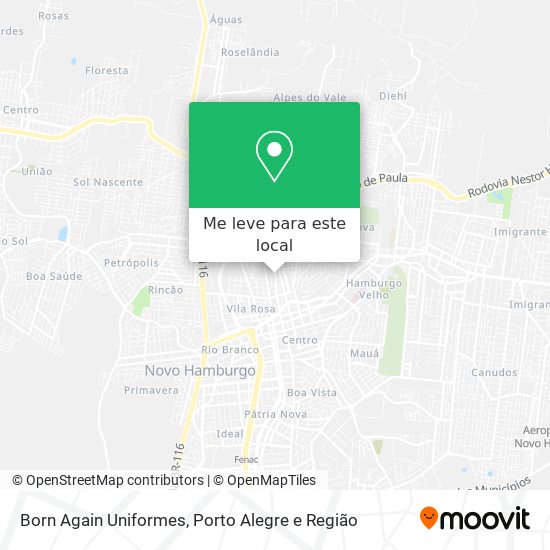 Born Again Uniformes mapa